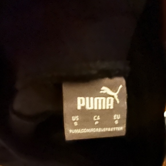 Black Puma Sweatpants with white puma logo. Brand New Size Small $55+ - Picture 6 of 7